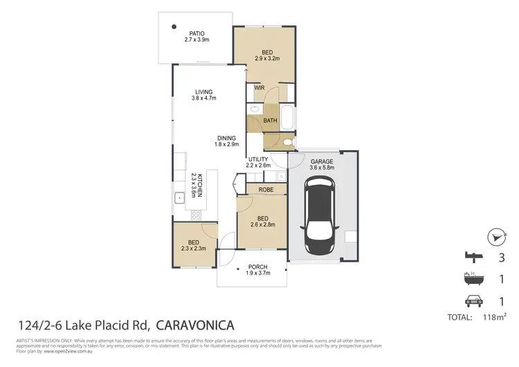 Floorplan of Homely house listing, 124/2-6 Lake Placid Road, Caravonica QLD 4878