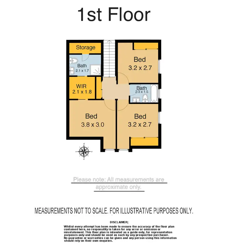 Floorplan of Homely townhouse listing, 1/24-26 Joseph Street, Kingswood NSW 2747