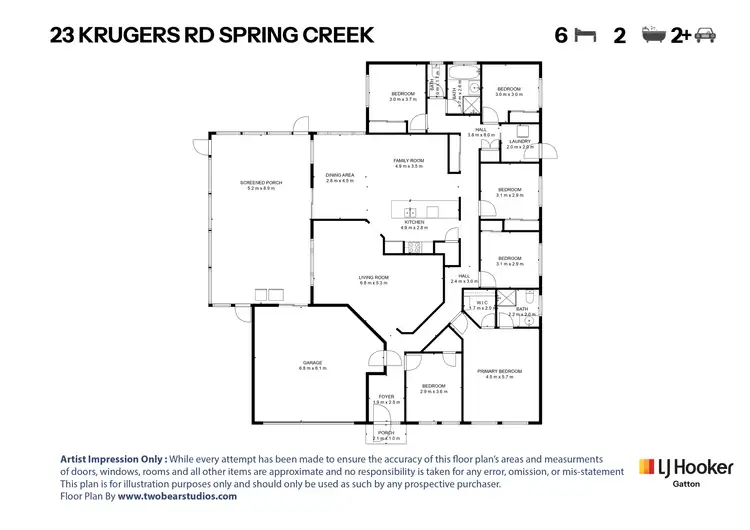 Floorplan of Homely rural property listing, 23 Krugers Road, Spring Creek QLD 4343