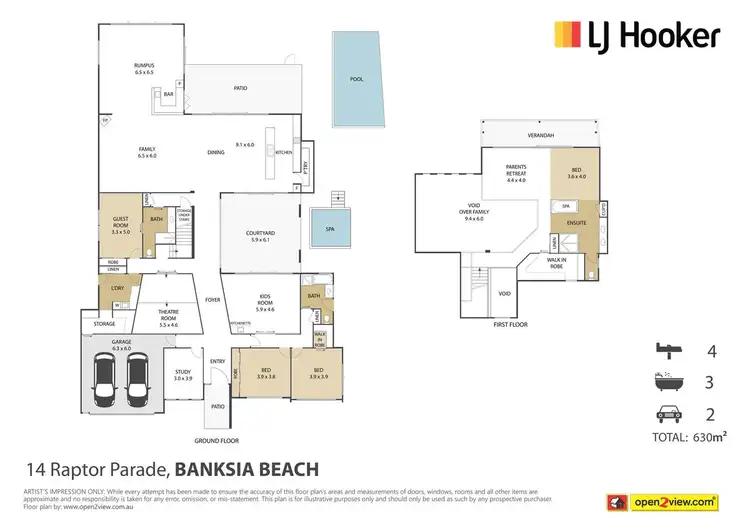 Floorplan of Homely house listing, 14 Raptor Parade, Banksia Beach QLD 4507