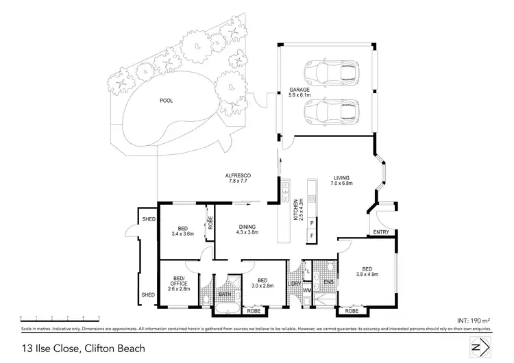 Floorplan of Homely house listing, 13 Ilse Close, Clifton Beach QLD 4879