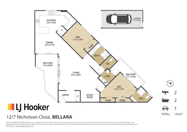 Floorplan of Homely unit listing, 12/7 Nicholson Close, Bellara QLD 4507