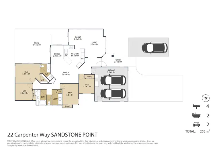 Floorplan of Homely house listing, 22 Carpenter Way, Sandstone Point QLD 4511