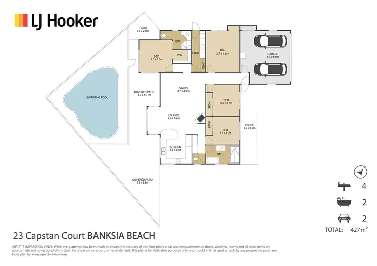 Floorplan of Homely house listing, 23 Capstan Court, Banksia Beach QLD 4507