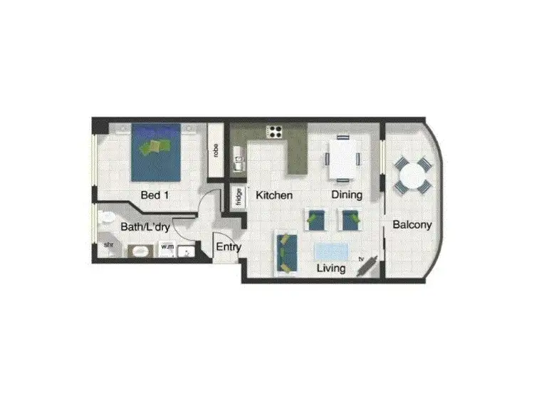 Floorplan of Homely unit listing, 42/69-73 Arlington Esplanade, Clifton Beach QLD 4879