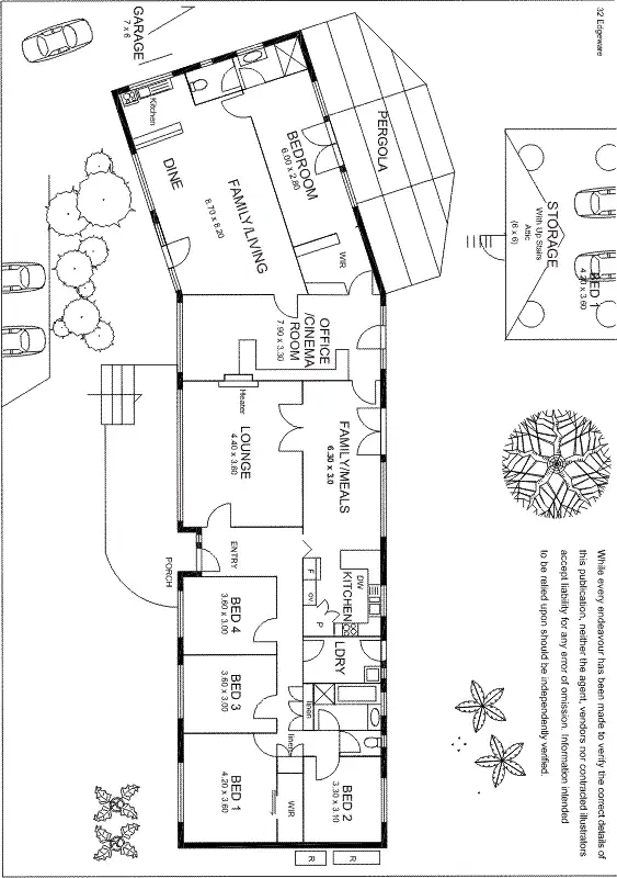 Floorplan of Homely house listing, 32 Edgeware Road, Aldgate SA 5154