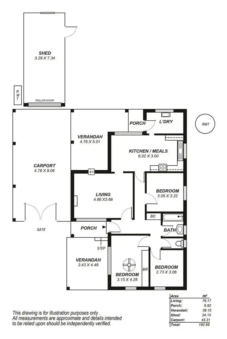 Floorplan of Homely house listing, 9 Naomi Terrace, Pasadena SA 5042