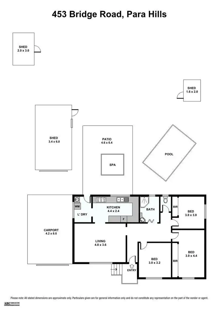 Floorplan of Homely house listing, 453 Bridge Road, Para Hills SA 5096