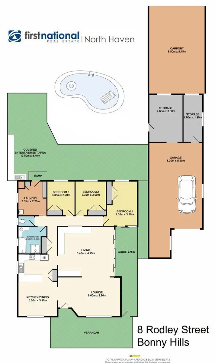 Floorplan of Homely house listing, 8 Rodley Street, Bonny Hills NSW 2445