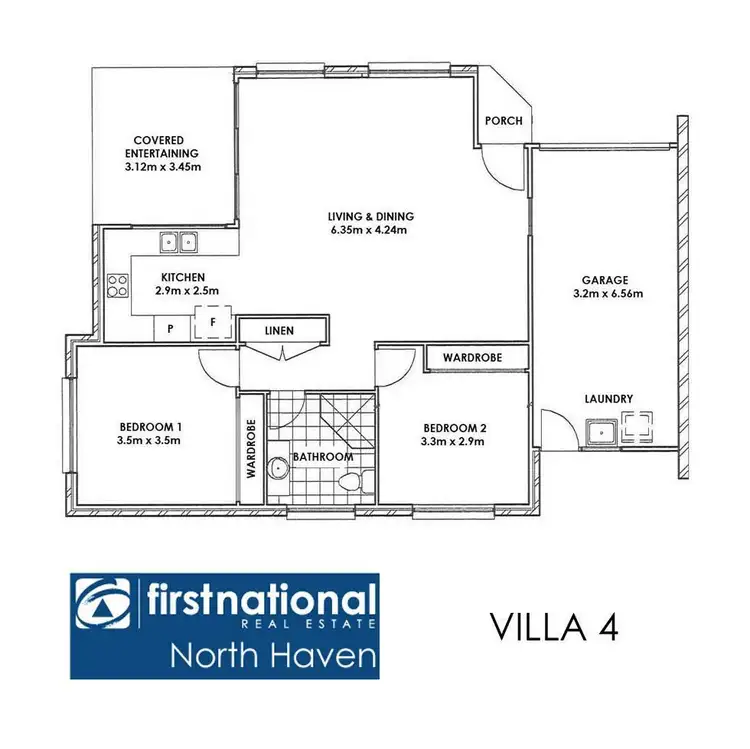 Floorplan of Homely villa listing, 4/34 Bold Street, Laurieton NSW 2443