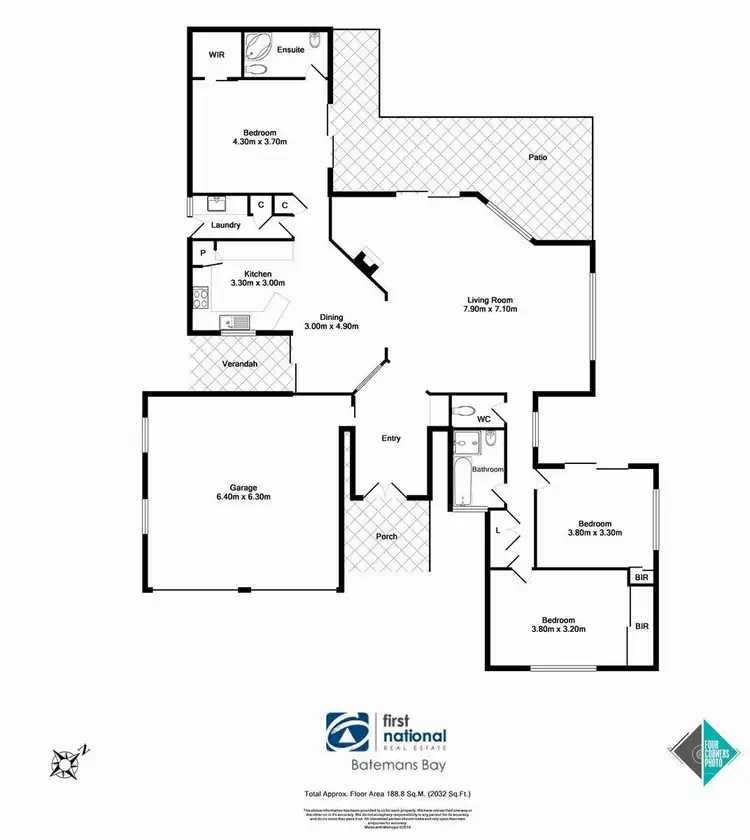 Floorplan of Homely house listing, 14 Poole Place, Sunshine Bay NSW 2536