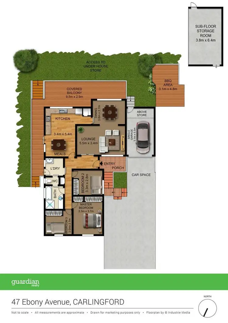 Floorplan of Homely house listing, 47 Ebony Avenue, Carlingford NSW 2118
