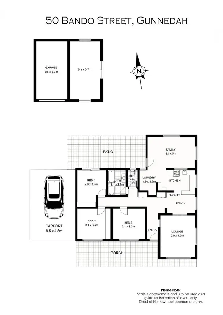 Floorplan of Homely house listing, 50 Bando Street, Gunnedah NSW 2380