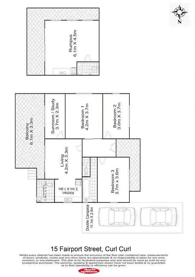 Floorplan of Homely house listing, 15 Fairport Street, North Curl Curl NSW 2099
