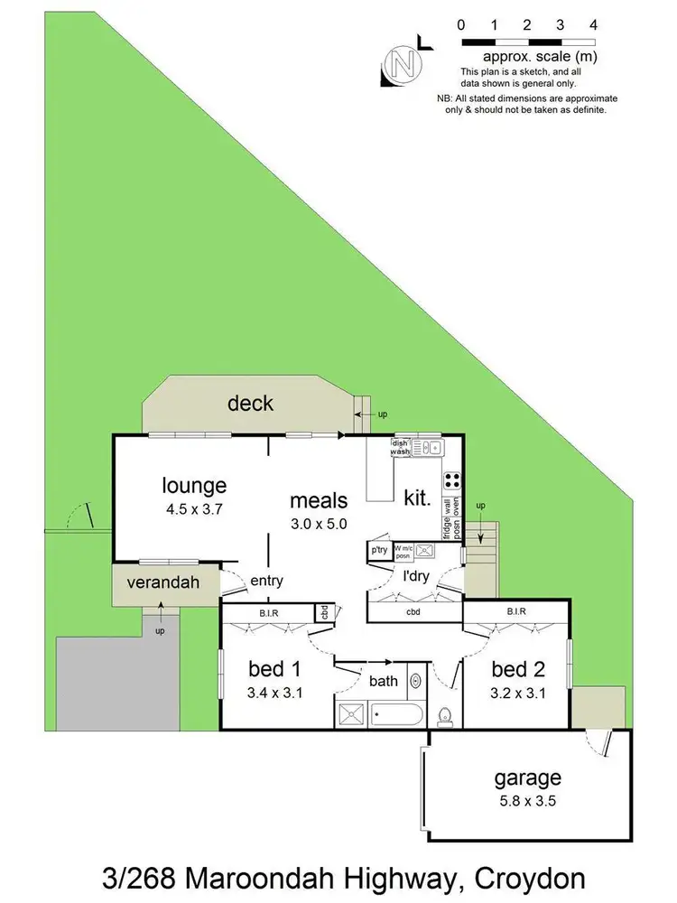 Floorplan of Homely unit listing, 3/268 Maroondah Highway, Croydon VIC 3136