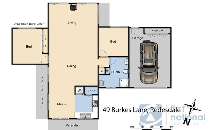Floorplan of Homely house listing, 49 Burkes Lane, Redesdale VIC 3444