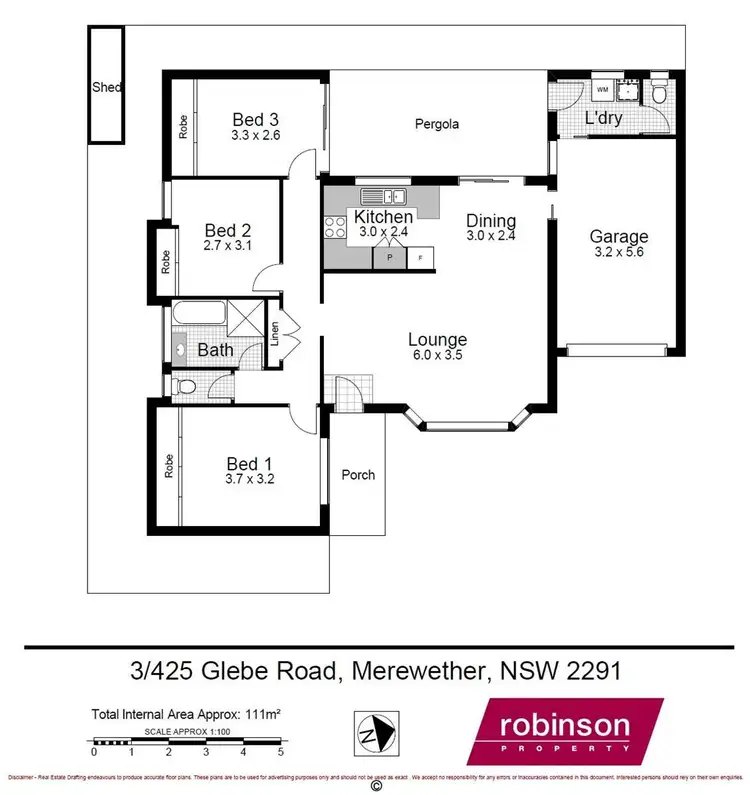 Floorplan of Homely townhouse listing, 3/425 Glebe Road, Merewether NSW 2291
