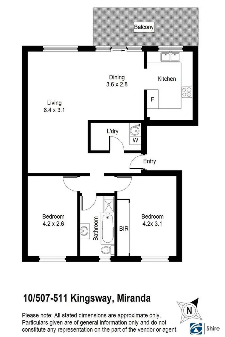 Floorplan of Homely apartment listing, 10/507-511 KINGSWAY, Miranda NSW 2228