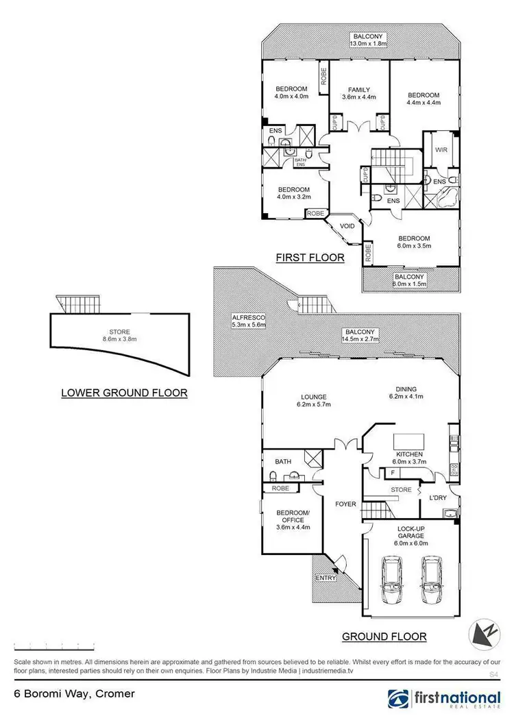 Floorplan of Homely house listing, 6 Boromi Way, Cromer NSW 2099