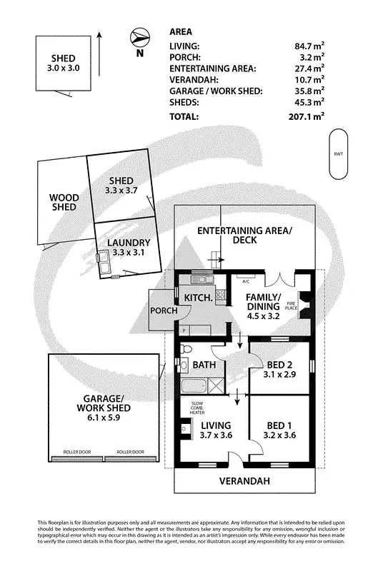 Floorplan of Homely house listing, 7a Junction Road, Littlehampton SA 5250