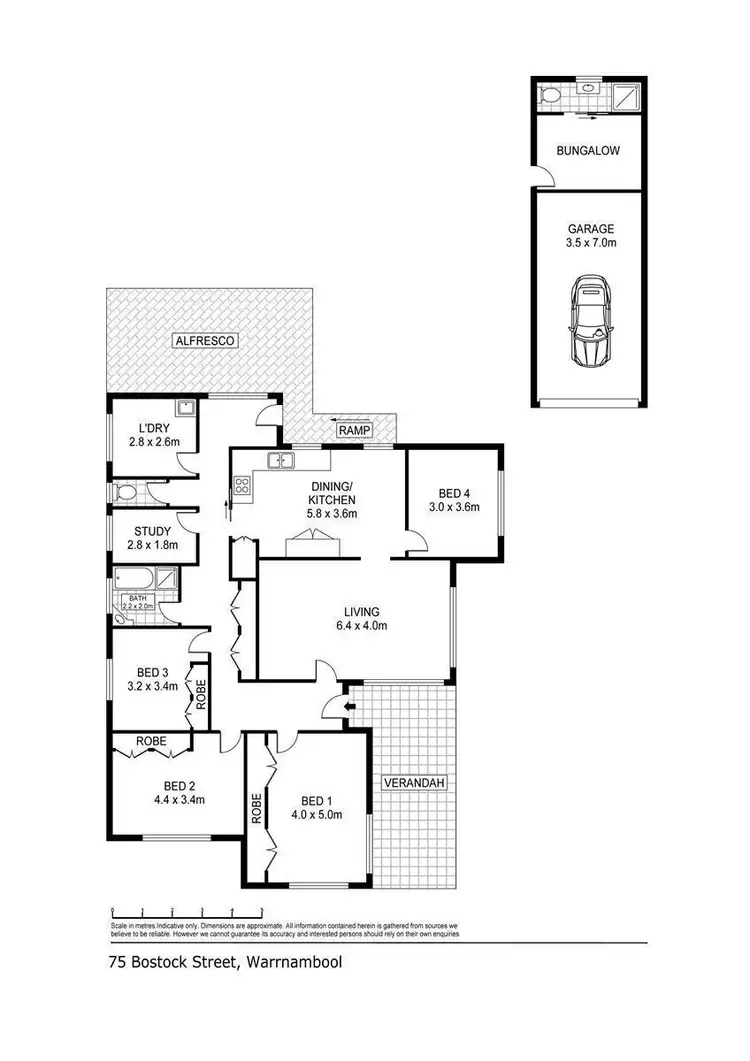 Floorplan of Homely house listing, 75 Bostock Street, Warrnambool VIC 3280