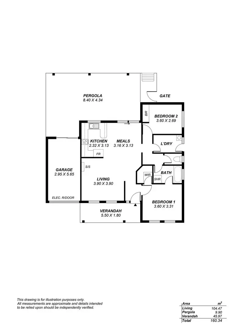 Floorplan of Homely house listing, 1/9 George Street, Kilburn SA 5084