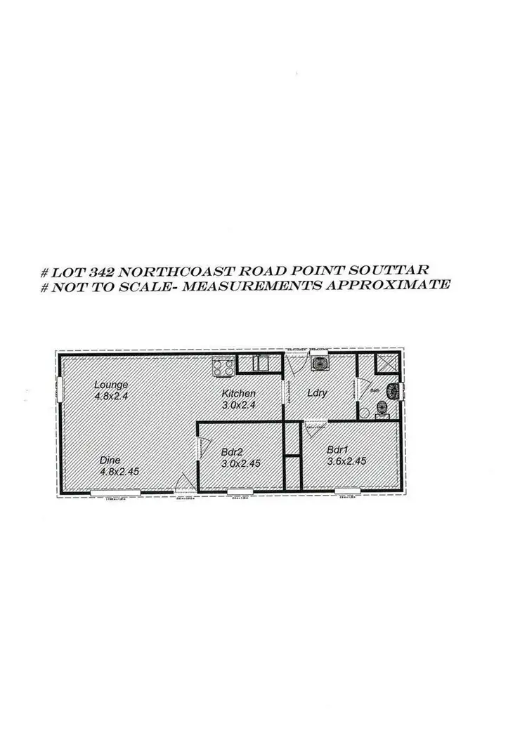 Floorplan of Homely house listing, 342 Northcoast Road, Point Souttar SA 5575