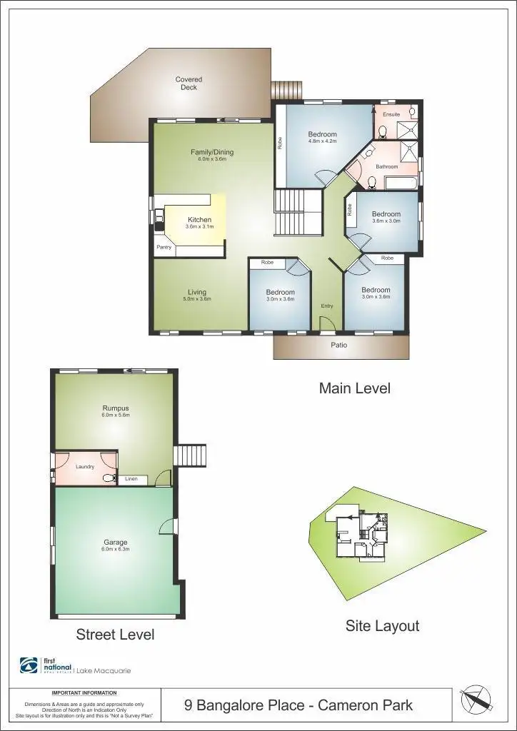 Floorplan of Homely house listing, 9 Bangalore Place, Cameron Park NSW 2285