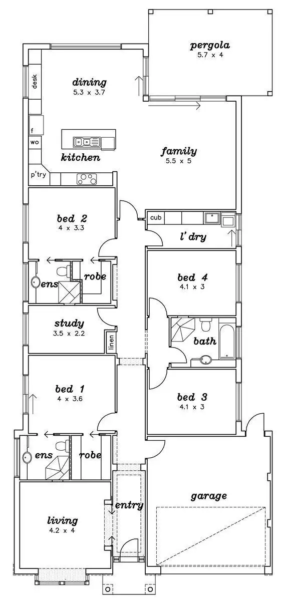 Floorplan of Homely house listing, 3A Lewis Avenue, Glen Osmond SA 5064