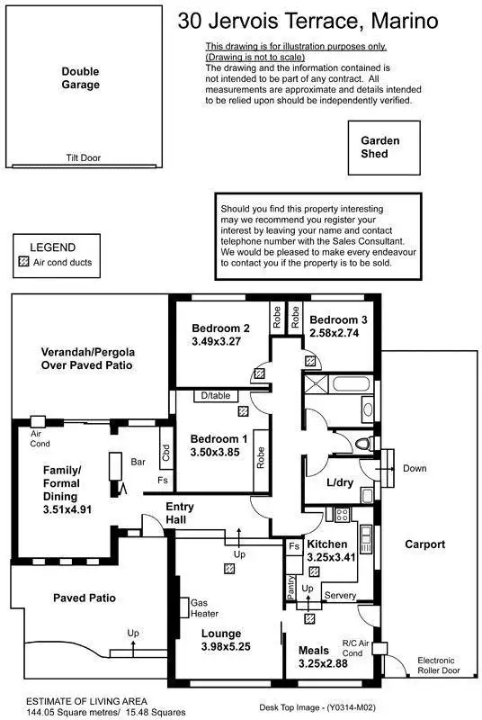 Floorplan of Homely house listing, 30 Jervois Terrace, Marino SA 5049