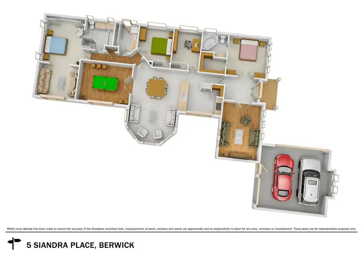 Floorplan of Homely house listing, 5 Siandra Place, Berwick VIC 3806