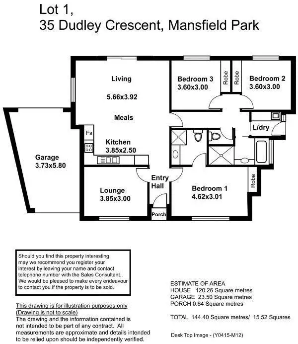Floorplan of Homely house listing, 1/35 Dudley Crescent, Mansfield Park SA 5012