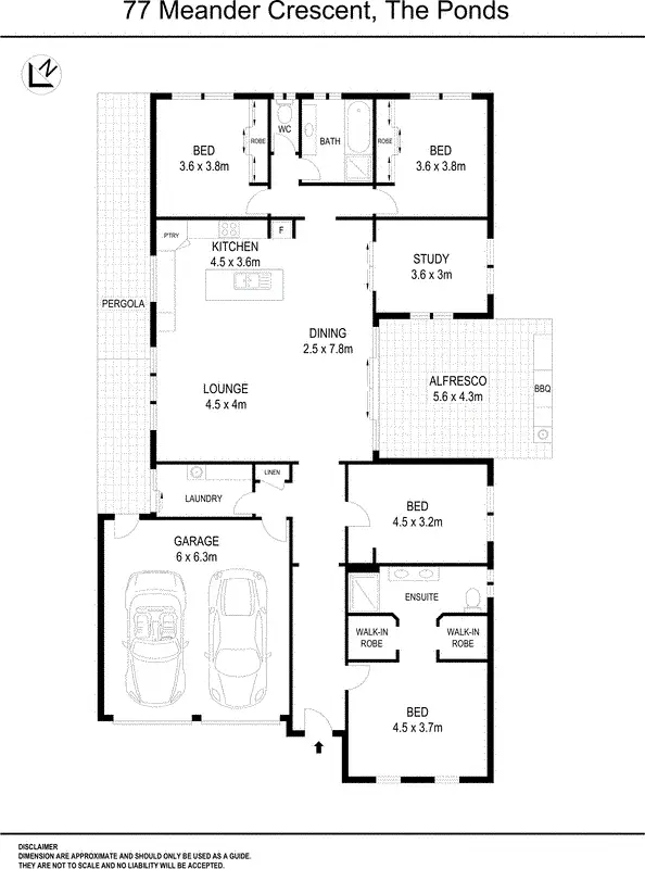Floorplan of Homely house listing, 77 Meander Crescent, The Ponds NSW 2769