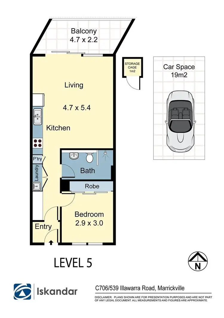 Floorplan of Homely apartment listing, C706/359 Illawarra Road, Marrickville NSW 2204