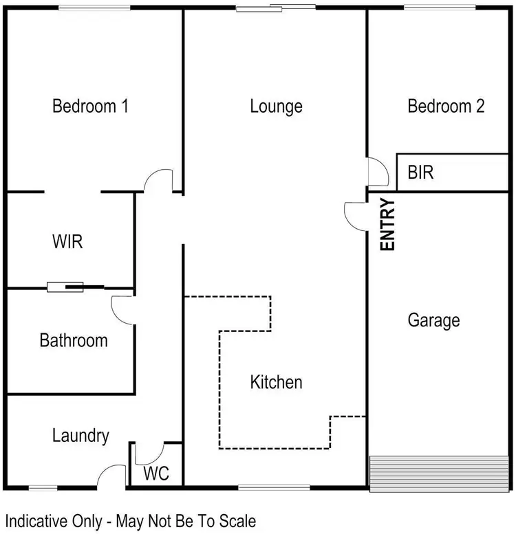 Floorplan of Homely unit listing, 1/3 Quin Court, Larapinta NT 875