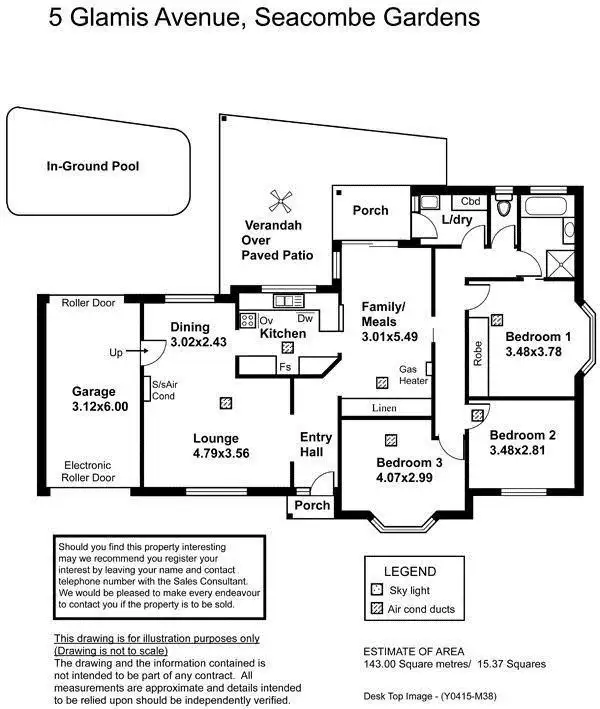 Floorplan of Homely house listing, 5 Glamis Avenue, Seacombe Gardens SA 5047