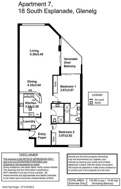 Floorplan of Homely unit listing, 7/18 South Esplanade, Glenelg SA 5045