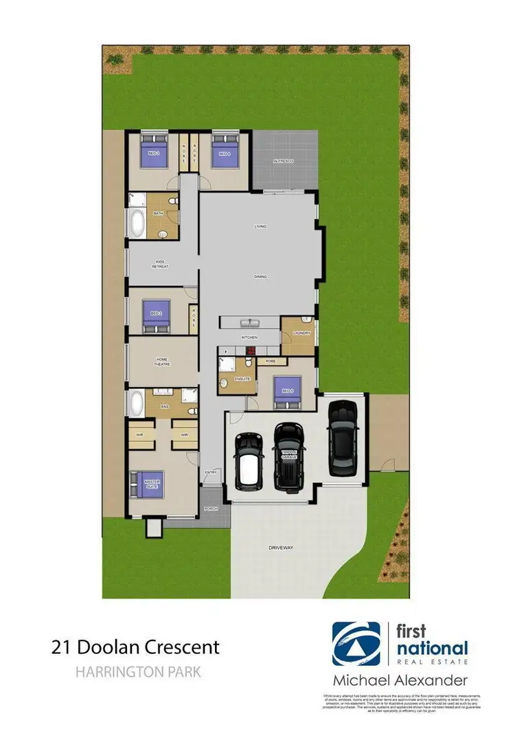 Floorplan of Homely house listing, 21 Doolan Crescent, Harrington Park NSW 2567