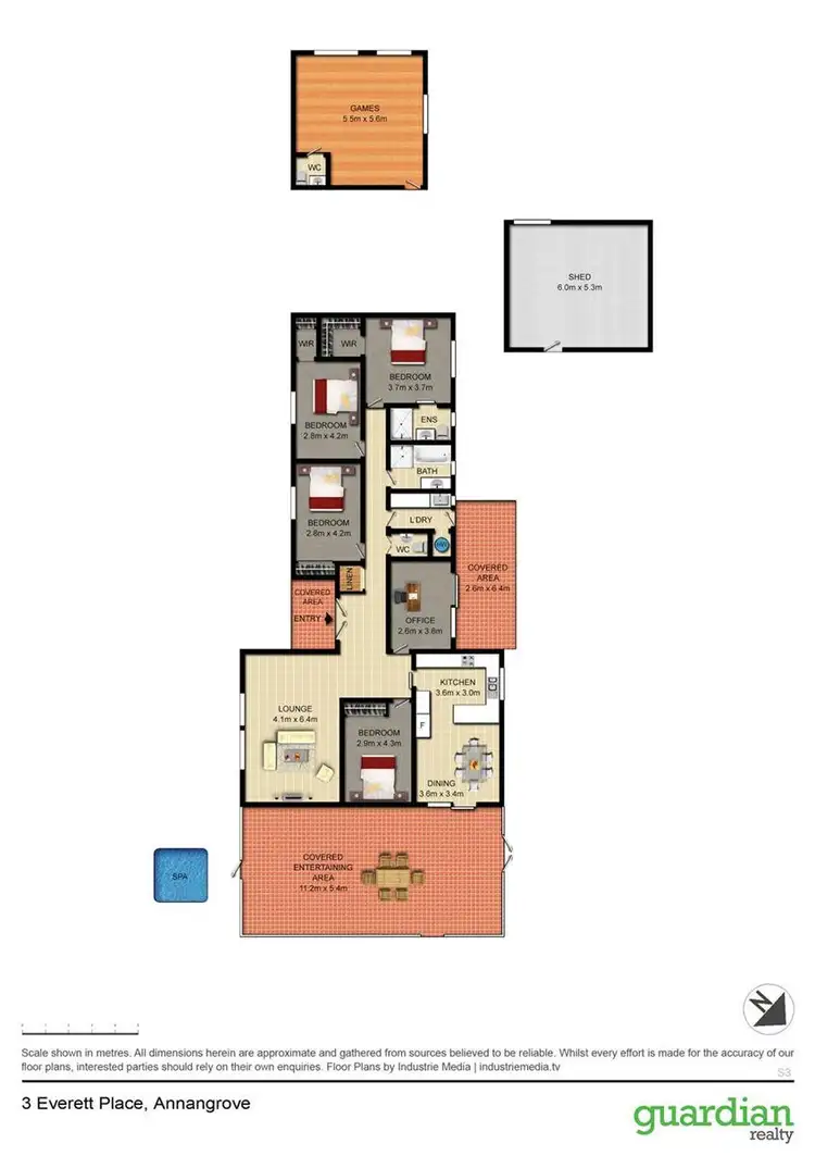Floorplan of Homely house listing, 3 Everett Place, Annangrove NSW 2156