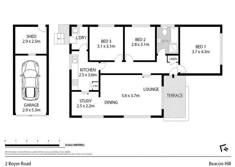 Floorplan of Homely house listing, 2 Boyer Road, Beacon Hill NSW 2100
