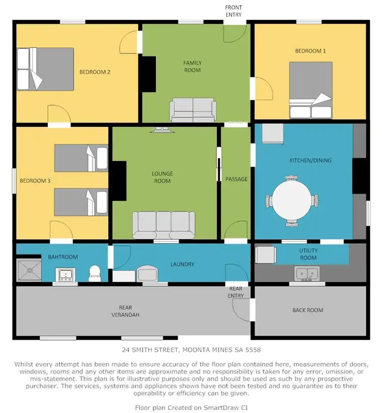Floorplan of Homely house listing, 24 Smith Street, Moonta Mines SA 5558