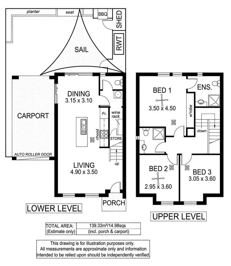 Floorplan of Homely house listing, 7b Albany Crescent, Oaklands Park SA 5046
