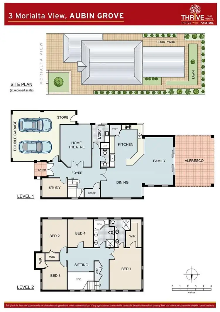 Floorplan of Homely house listing, 3 Morialta View, Aubin Grove WA 6164