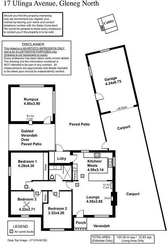Floorplan of Homely house listing, 17 Ulinga Street, Glenelg North SA 5045