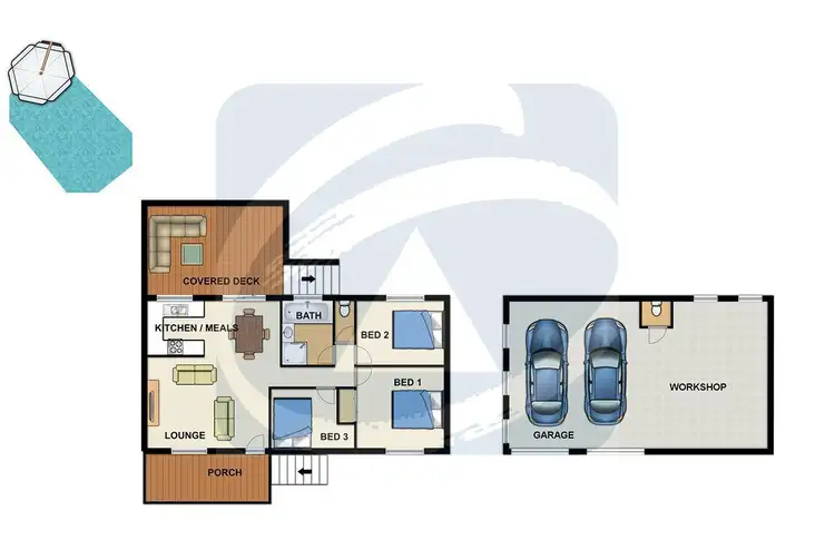 Floorplan of Homely house listing, 6 Tamalyn Court, Woodridge QLD 4114