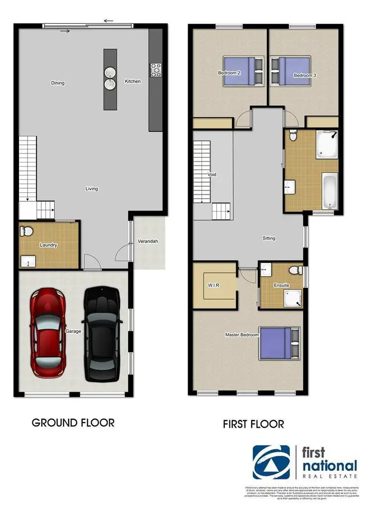Floorplan of Homely semi-detached listing, 47B Murrundah Avenue, Camden NSW 2570
