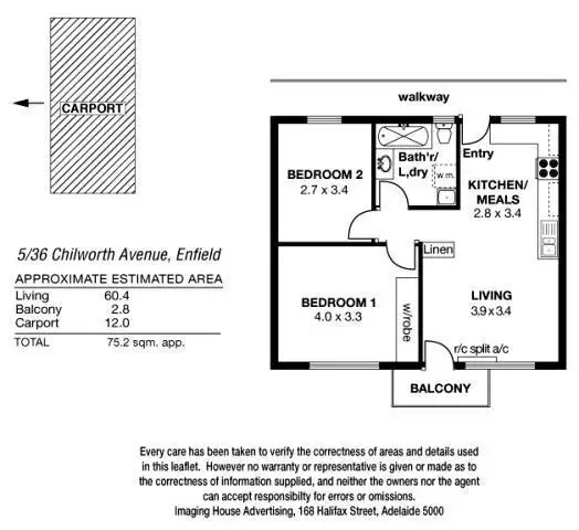 Floorplan of Homely unit listing, 5/36 Chilworth Avenue, Enfield SA 5085