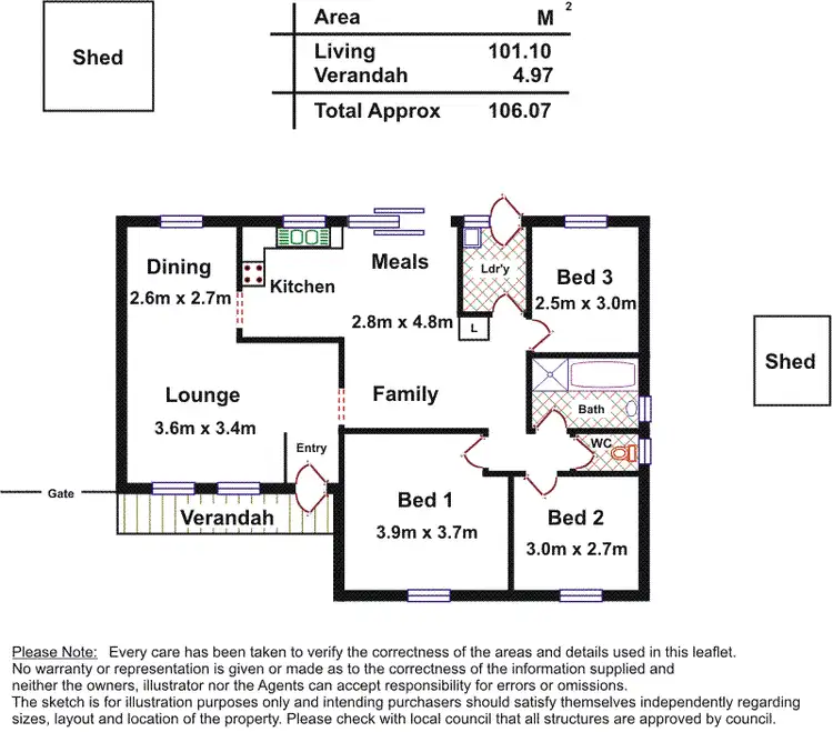 Floorplan of Homely house listing, 15 Prominent Place, Queenstown SA 5014