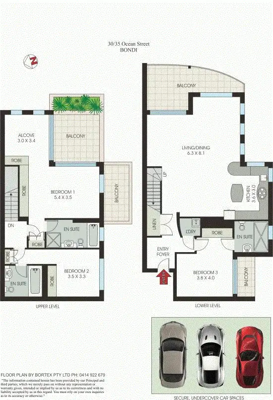 Floorplan of Homely apartment listing, 30/35-37 Ocean Street North, Bondi NSW 2026