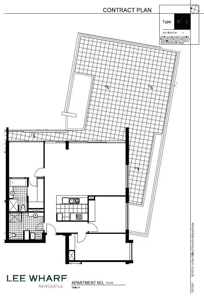 Floorplan of Homely apartment listing, 202/14 Honeysuckle Drive, Newcastle NSW 2300